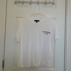 "Does it look like I care?" Atmosphere White Tee